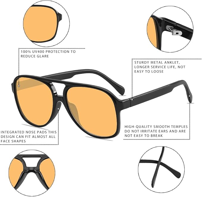 Vintage Aviator Sunglasses - Image 4