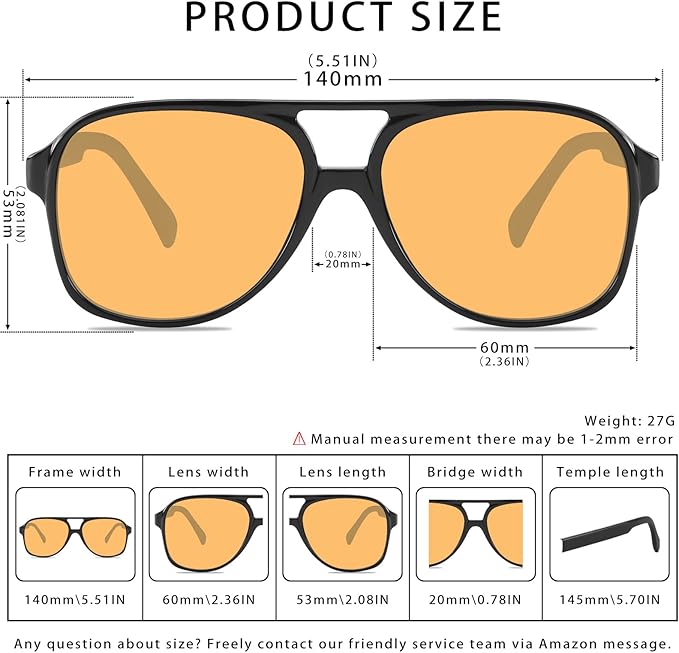 Vintage Aviator Sunglasses - Image 3