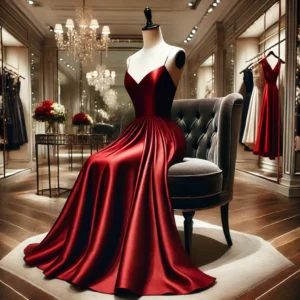 Silk Elegance Evening Gown