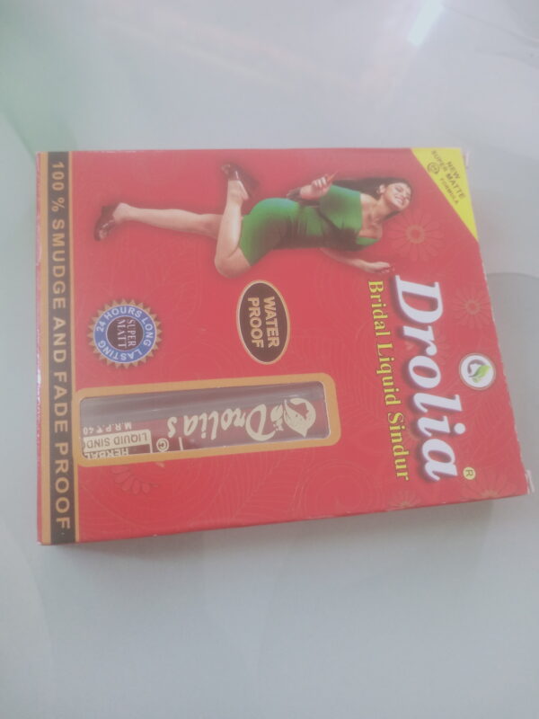 Drolia Bridal Liquid Sindur - Long-Lasting, Smudge-Proof, Traditional Red Sindoor